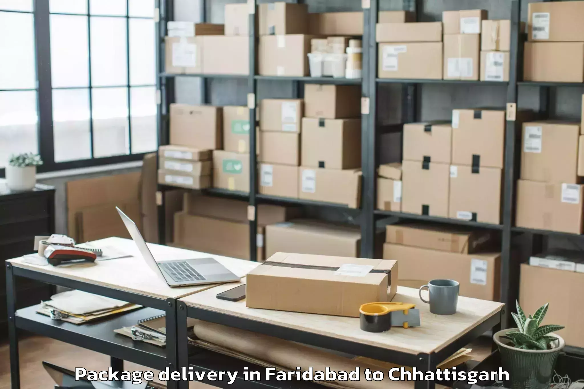 Top Faridabad to Gariaband Package Delivery Available